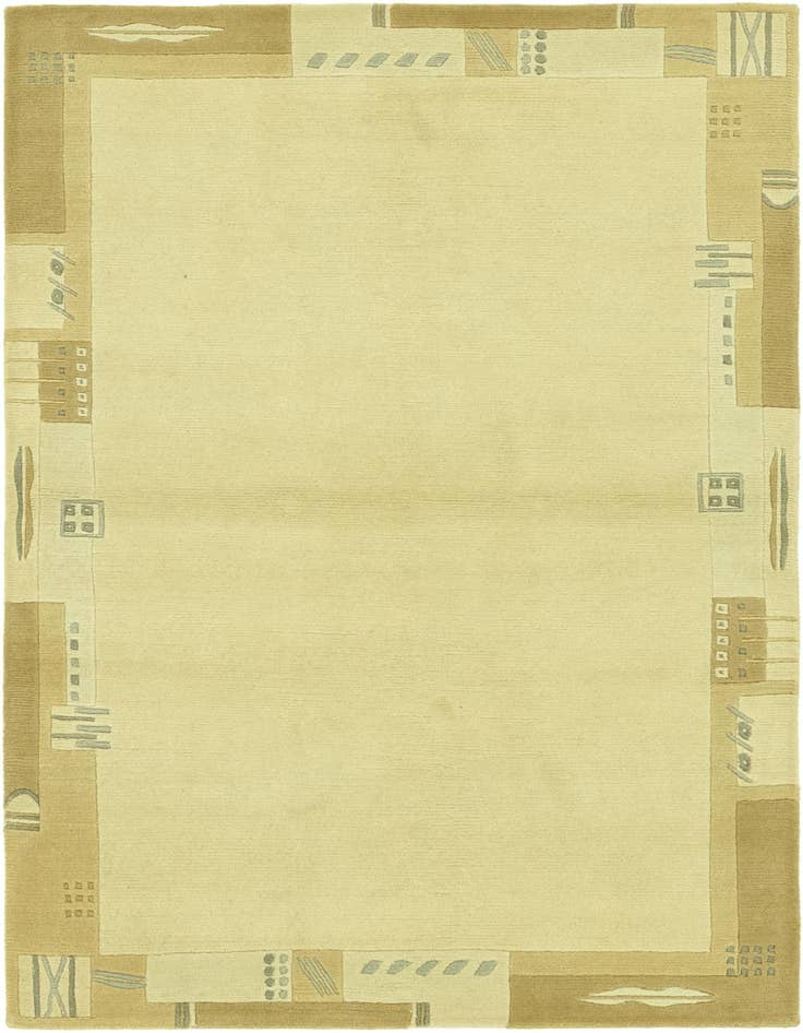 Detail image of 4' x 5' 10 Hand Knotted Nepal Wool Rug
