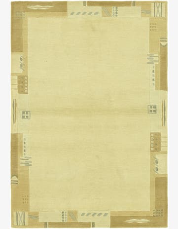 4' x 5' 10 Hand Knotted Nepal Wool Rug