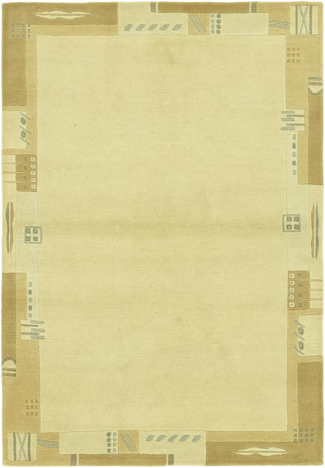 Detail image of 4' x 5' 10 Hand Knotted Nepal Wool Rug