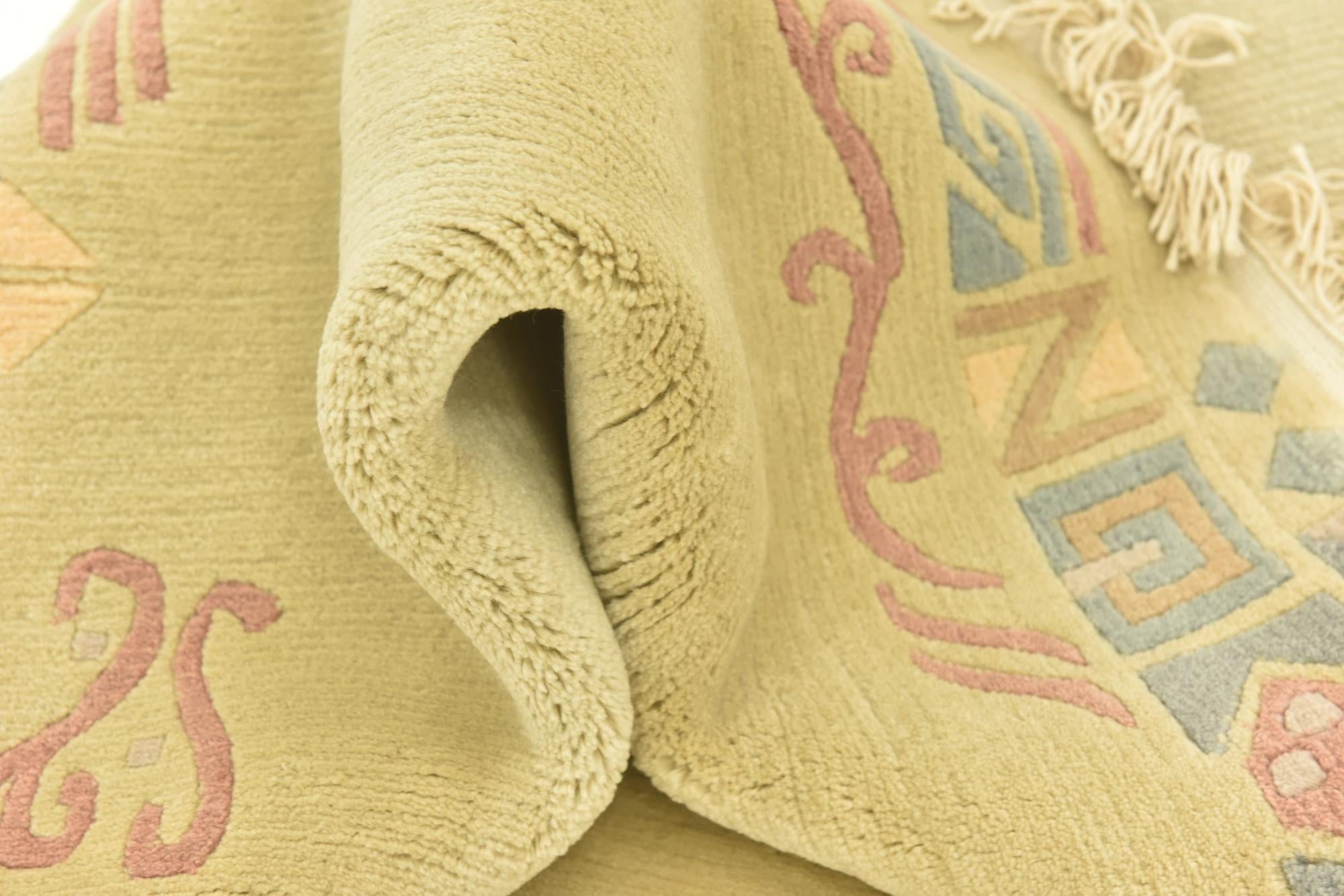 4' 7 x 6' 8 Hand Knotted Nepal Wool Rug