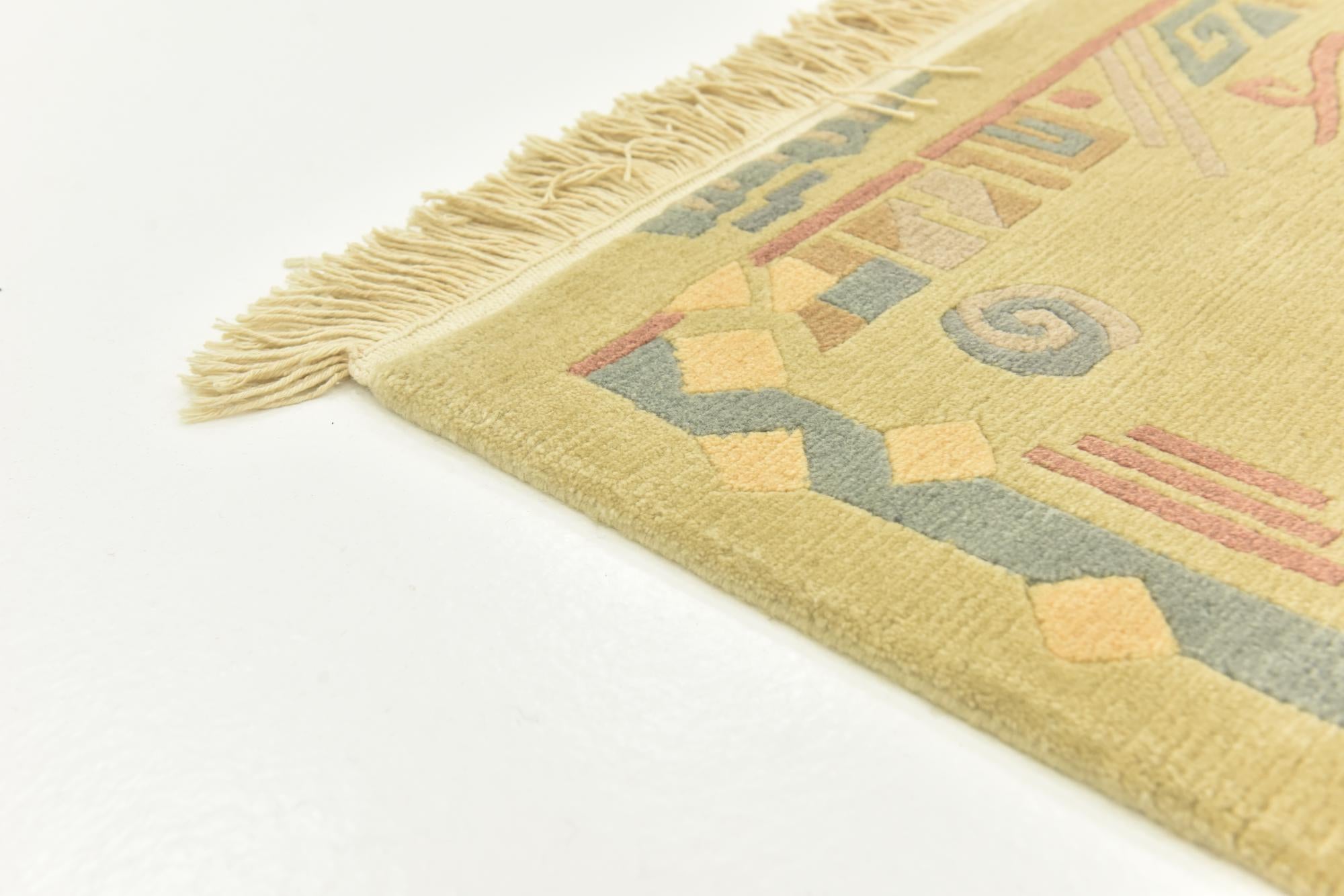 4' 7 x 6' 8 Hand Knotted Nepal Wool Rug