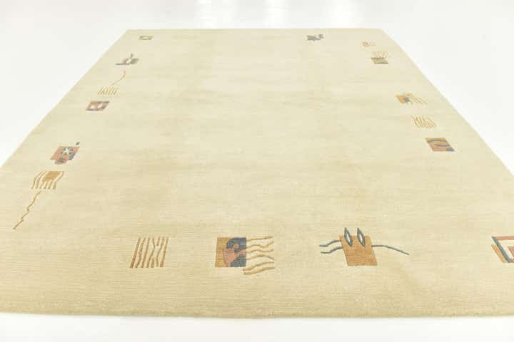 7' 8 x 9' Hand Knotted Nepal Wool Rug