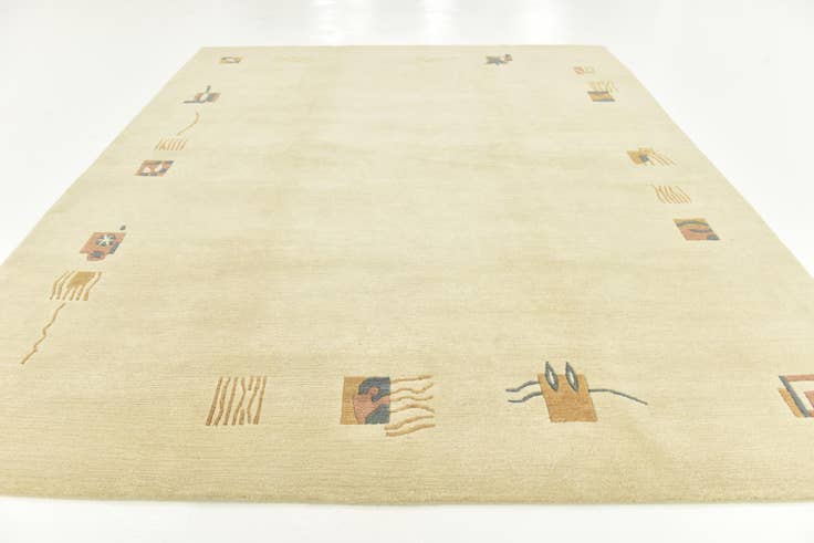 Detail image of 7' 8 x 9' Hand Knotted Nepal Wool Rug