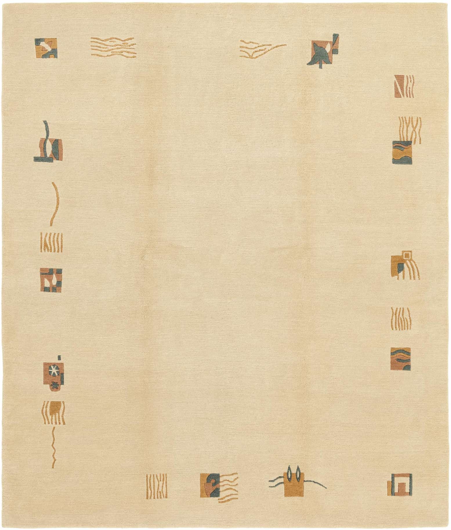 7' 8 x 9' Hand Knotted Nepal Wool Rug