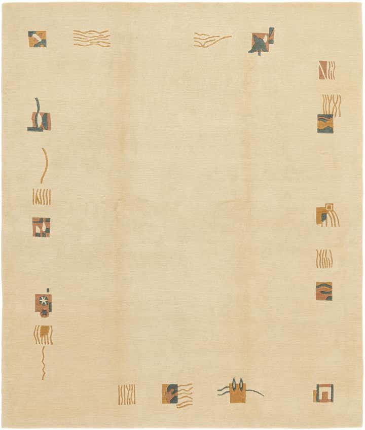 7' 8 x 9' Hand Knotted Nepal Wool Rug