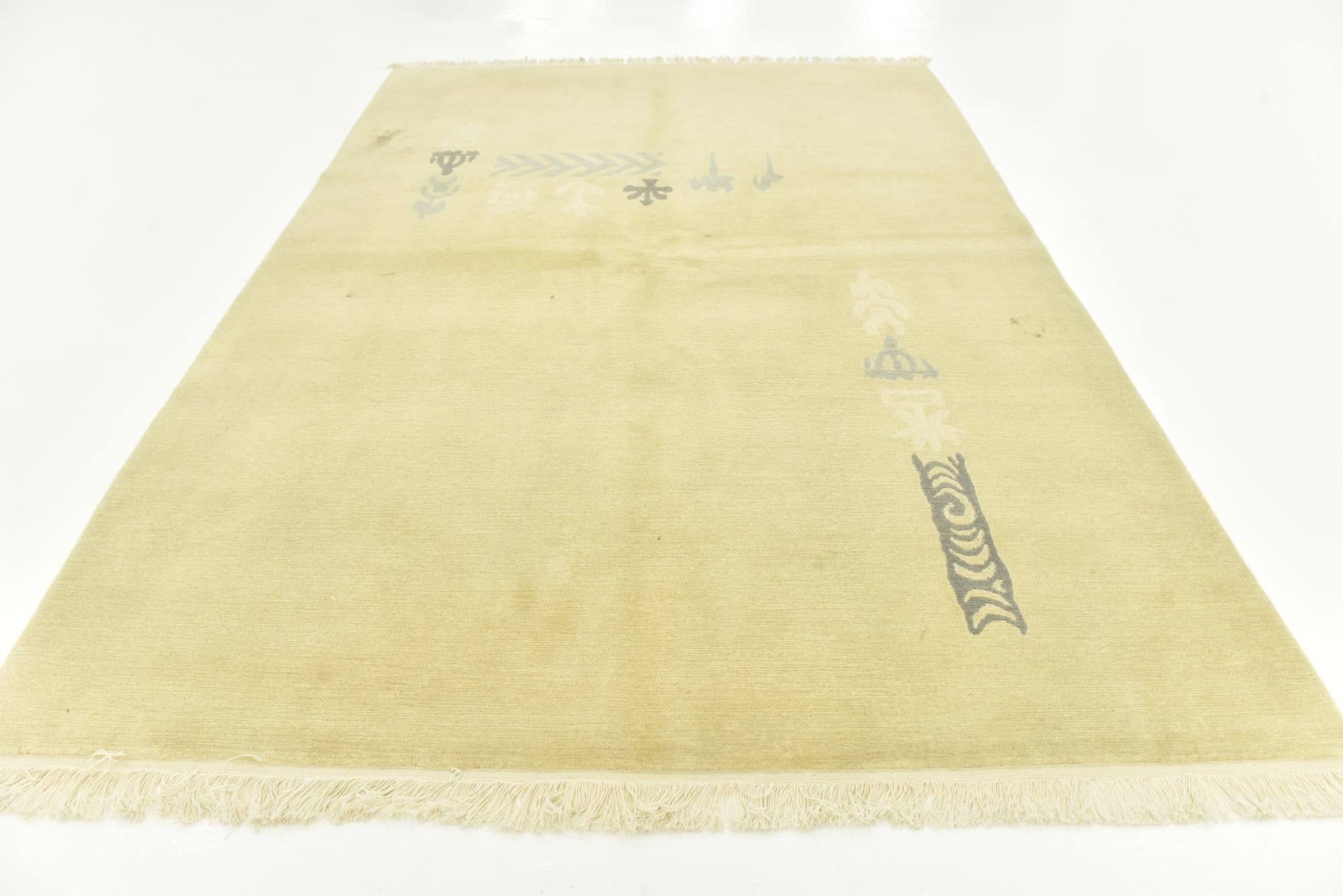 5' 8 x 8' Hand Knotted Nepal Wool Rug