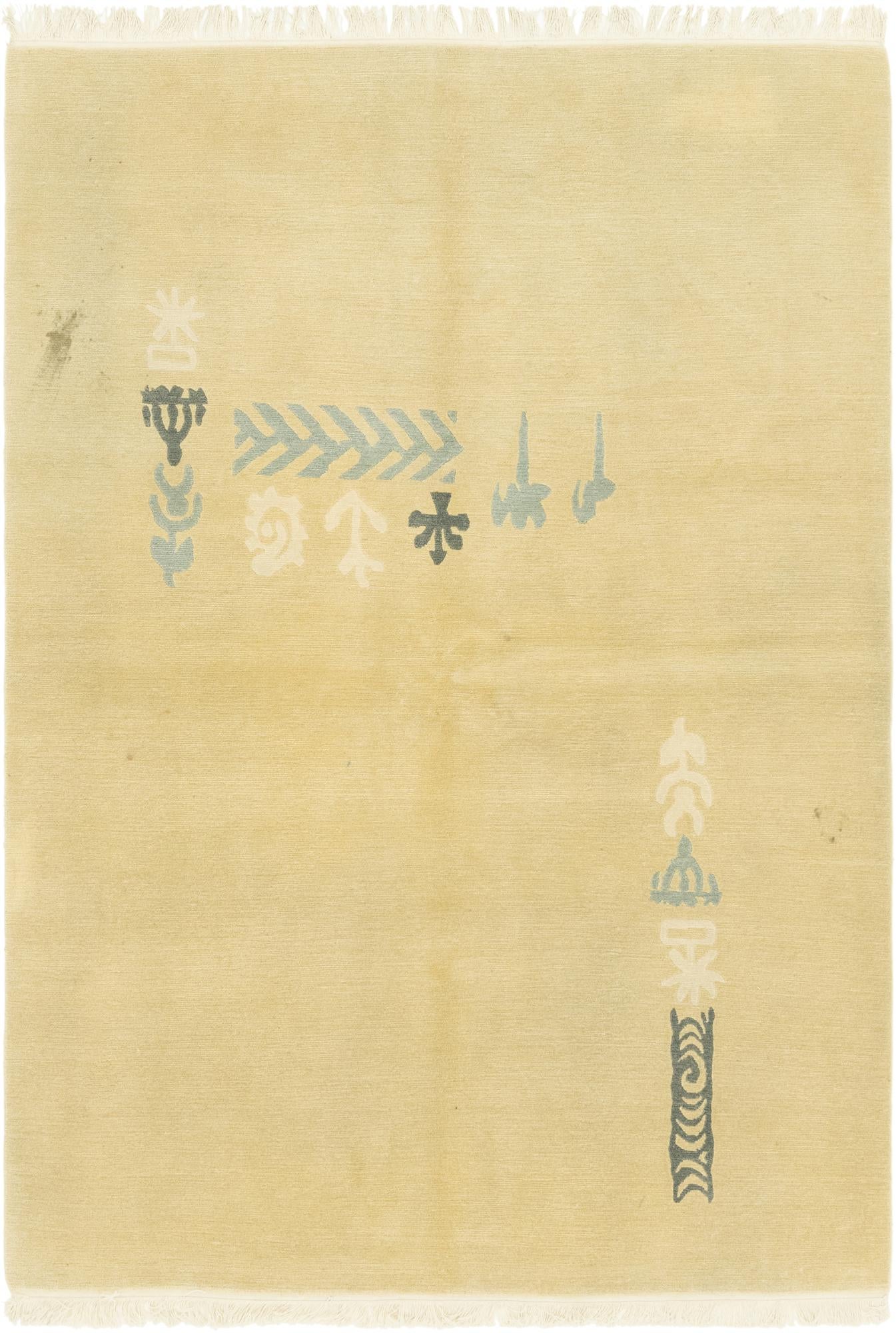 5' 8 x 8' Hand Knotted Nepal Wool Rug