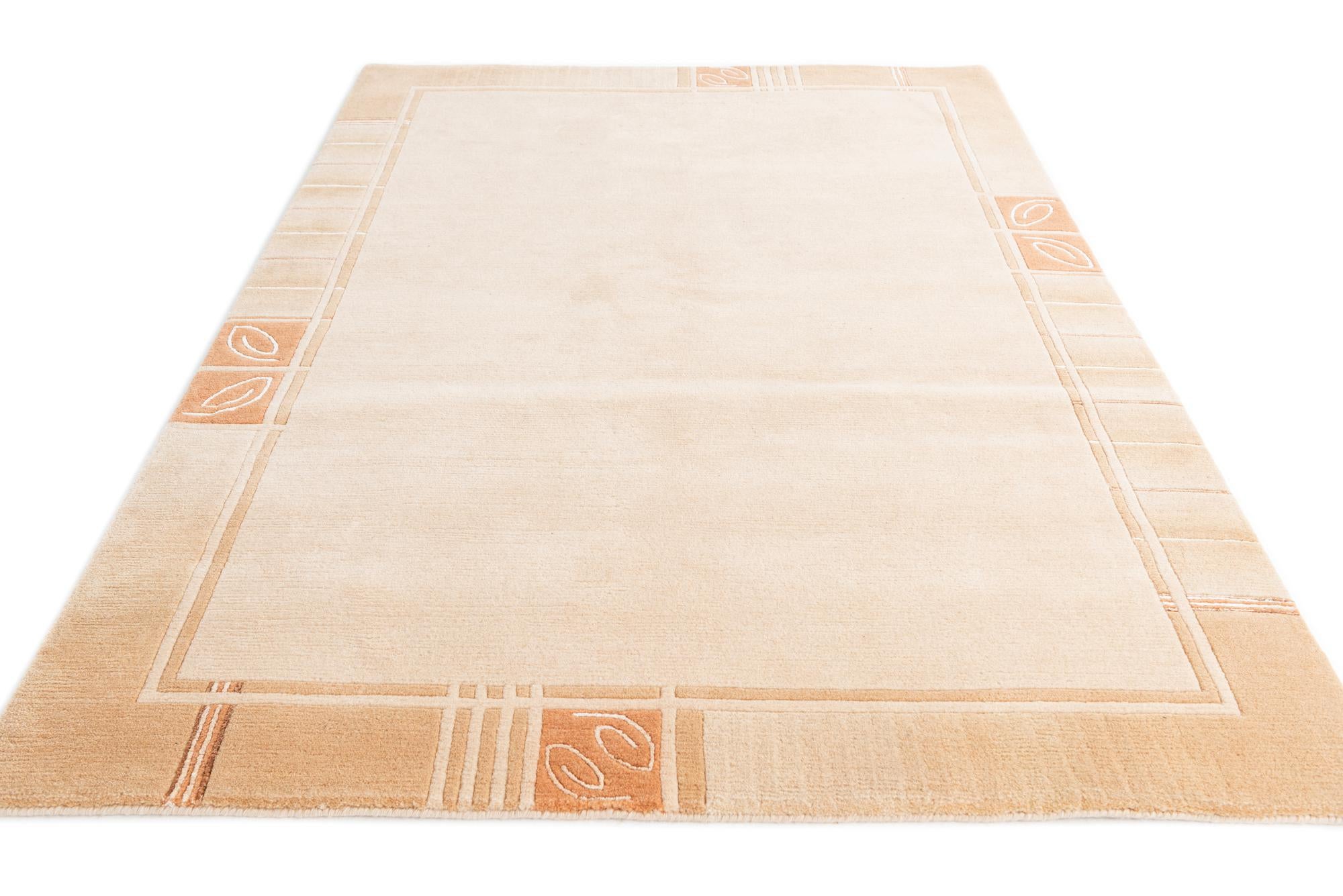 4' 8 x 6' 8 Hand Knotted Nepal Rug