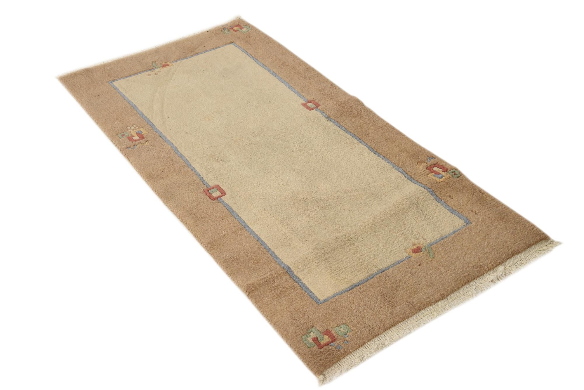 70cm x 140cm anudado a mano nepal Alfombra Lana