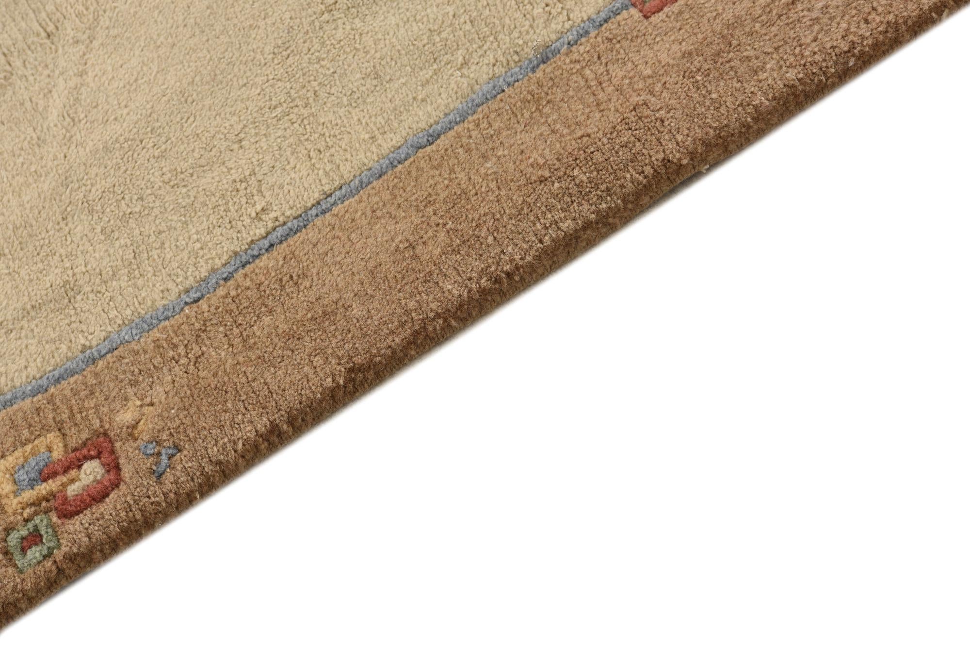 70cm x 140cm anudado a mano nepal Alfombra Lana