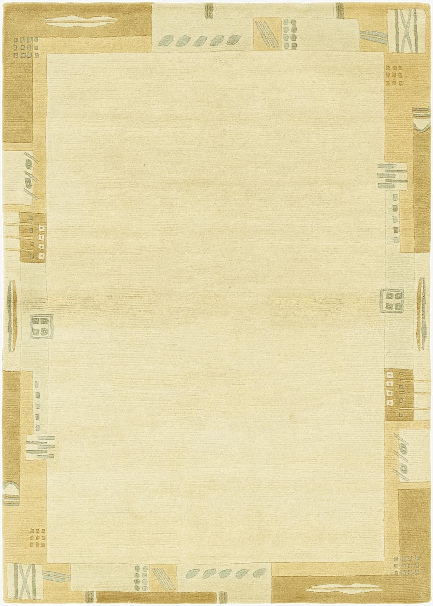 4' x 5' 10  Hand Knotted Nepal Wool Rug