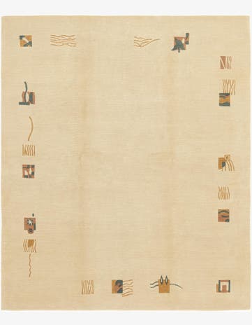 7' 8 x 9' Hand Knotted Nepal Wool Rug