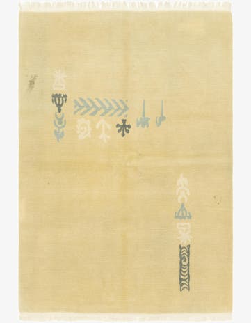 5' 8 x 8' Hand Knotted Nepal Wool Rug