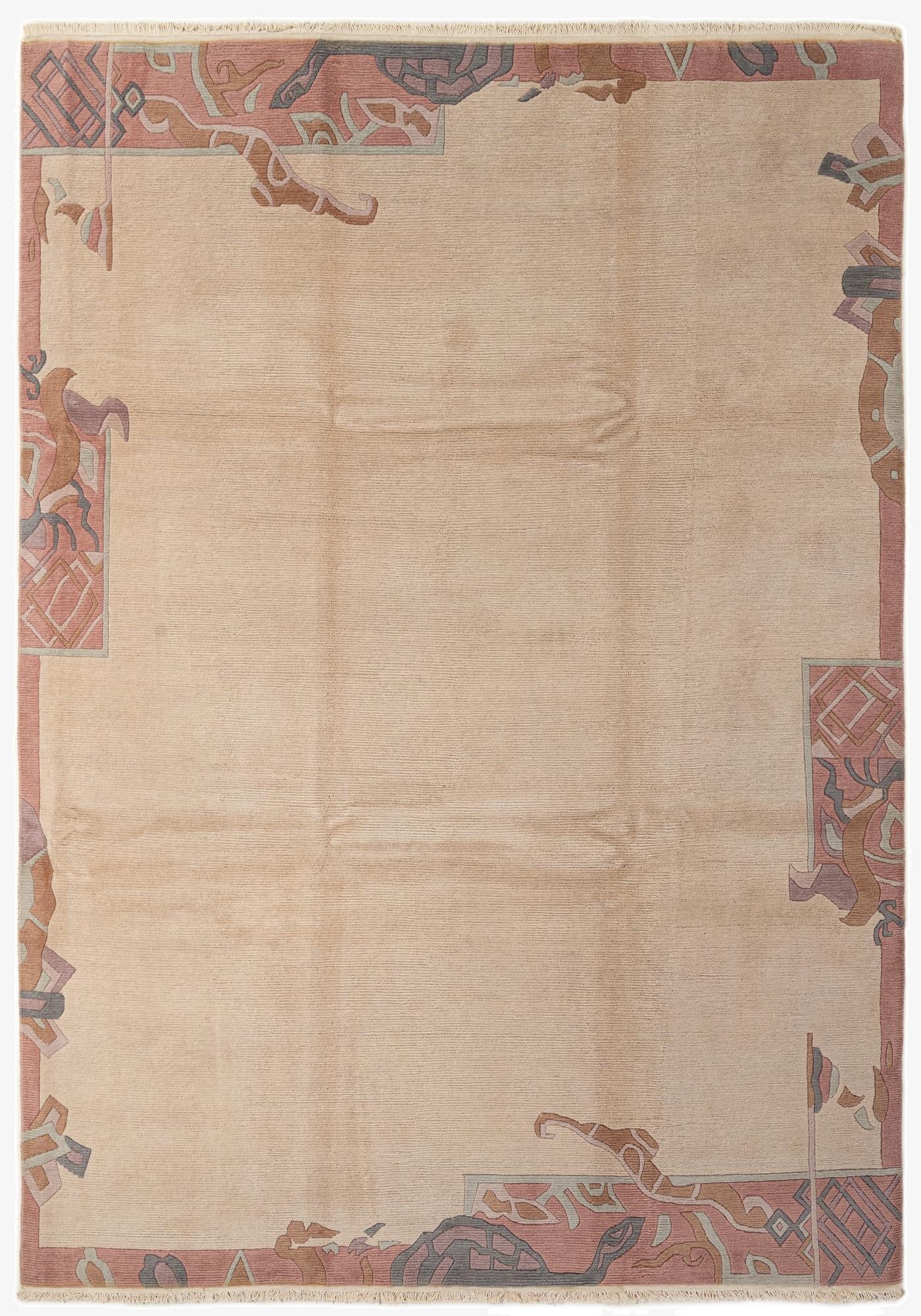 8' 5 x 11' 9  Hand Knotted Nepal Wool Rug