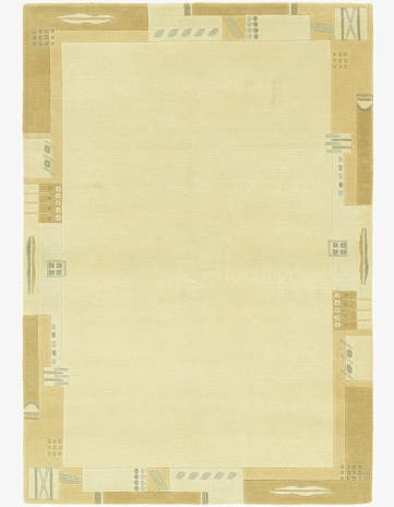 4' x 5' 10 Hand Knotted Nepal Wool Rug