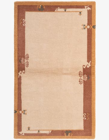 3' 1 x 5' Hand Knotted Nepal Wool Rug