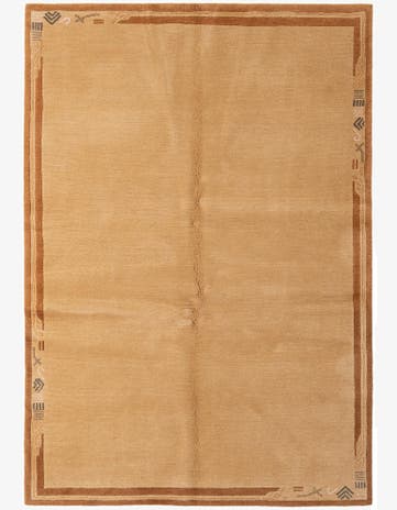 4' 8 x 6' 8 Hand Knotted Nepal Wool Rug