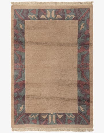 3' 11 x 5' 10 Hand Knotted Nepal Wool Rug