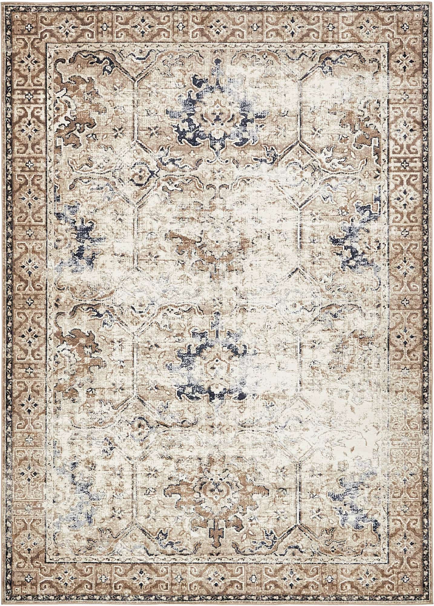 160cm x 225cm New Vintage Rug