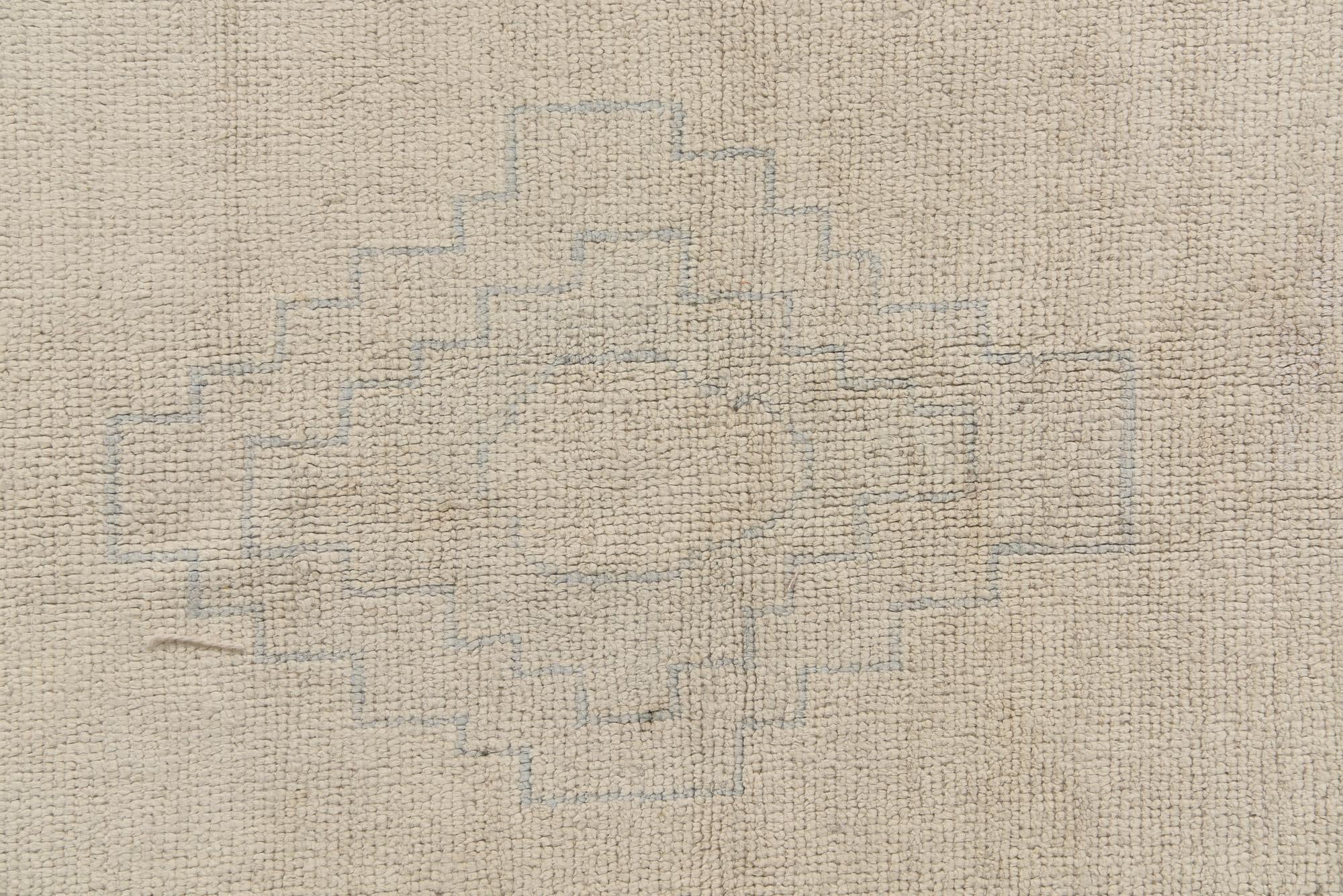 8' 6 x 11' 5 Hand Knotted Oushak Wool Rug