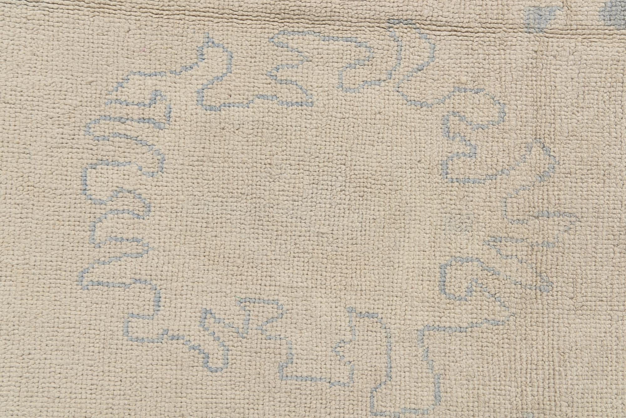 8' 6 x 11' 5 Hand Knotted Oushak Wool Rug