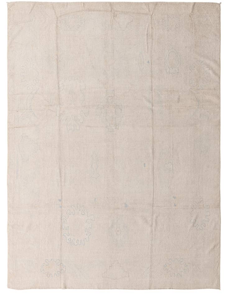 Detail image of 8' 6 x 11' 5 Hand Knotted Oushak Wool Rug