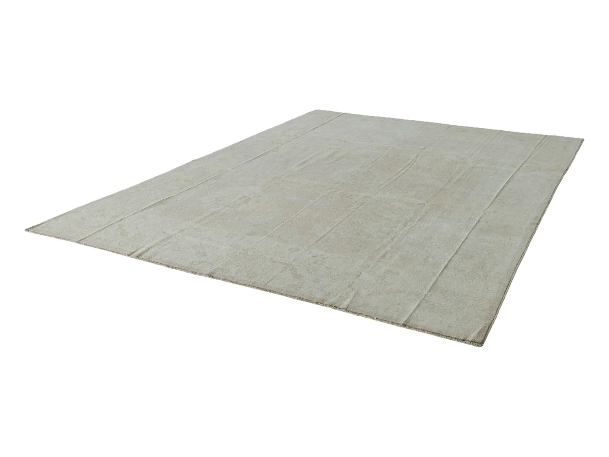 8' 11 x 11' 11 Hand Knotted Oushak Wool Rug