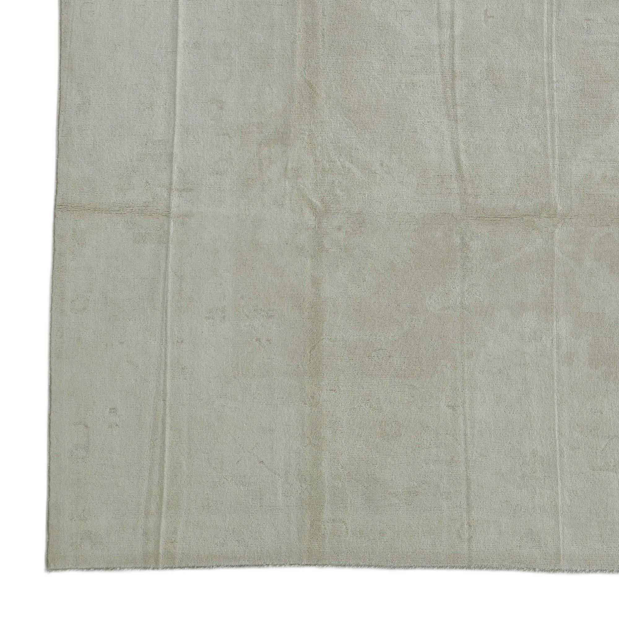 8' 11 x 11' 11 Hand Knotted Oushak Wool Rug