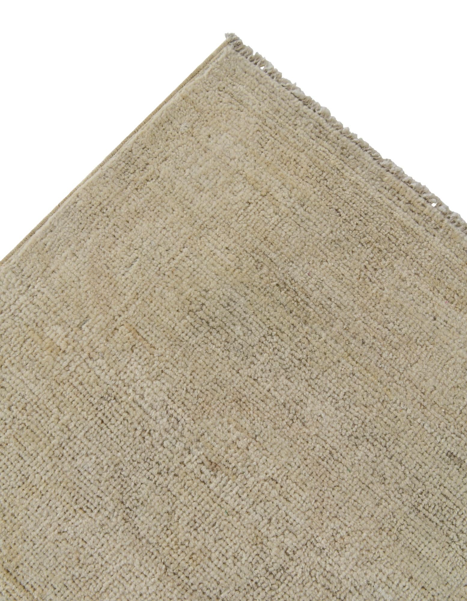 8' 7 x 12' 1 Hand Knotted Oushak Wool Rug