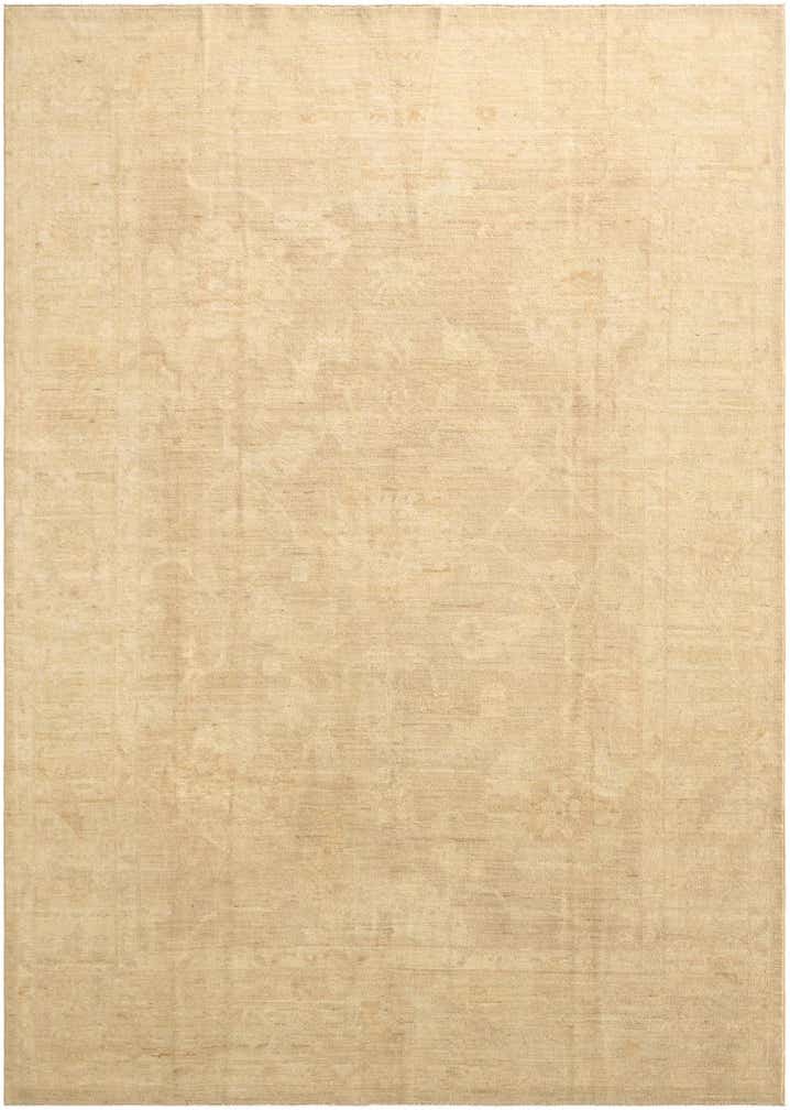 8' 7 x 12' 1 Hand Knotted Oushak Wool Rug
