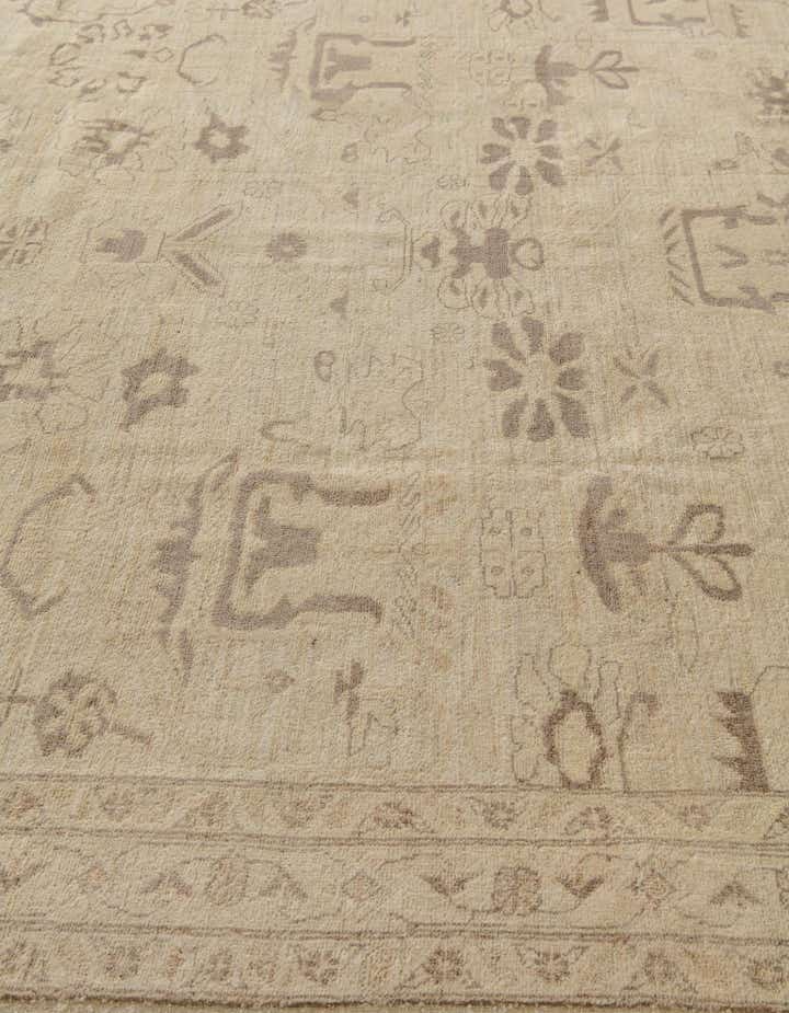 9' 2 x 12' 7 Hand Knotted Oushak Wool Rug