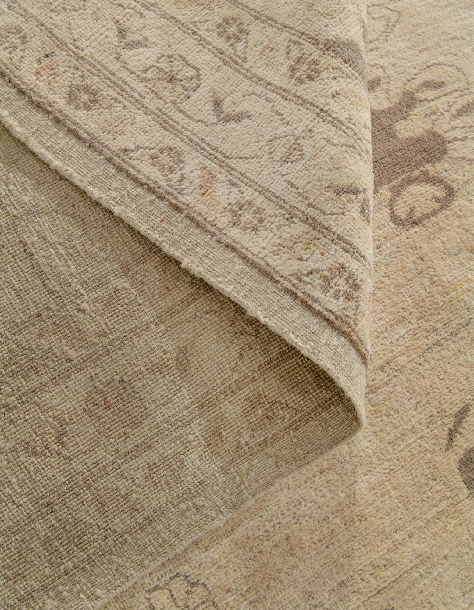9' 2 x 12' 7 Hand Knotted Oushak Wool Rug