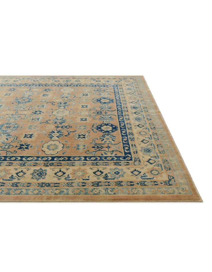 Detail image of 8' 2 x 9' 10 Hand Knotted Oushak Wool Rug