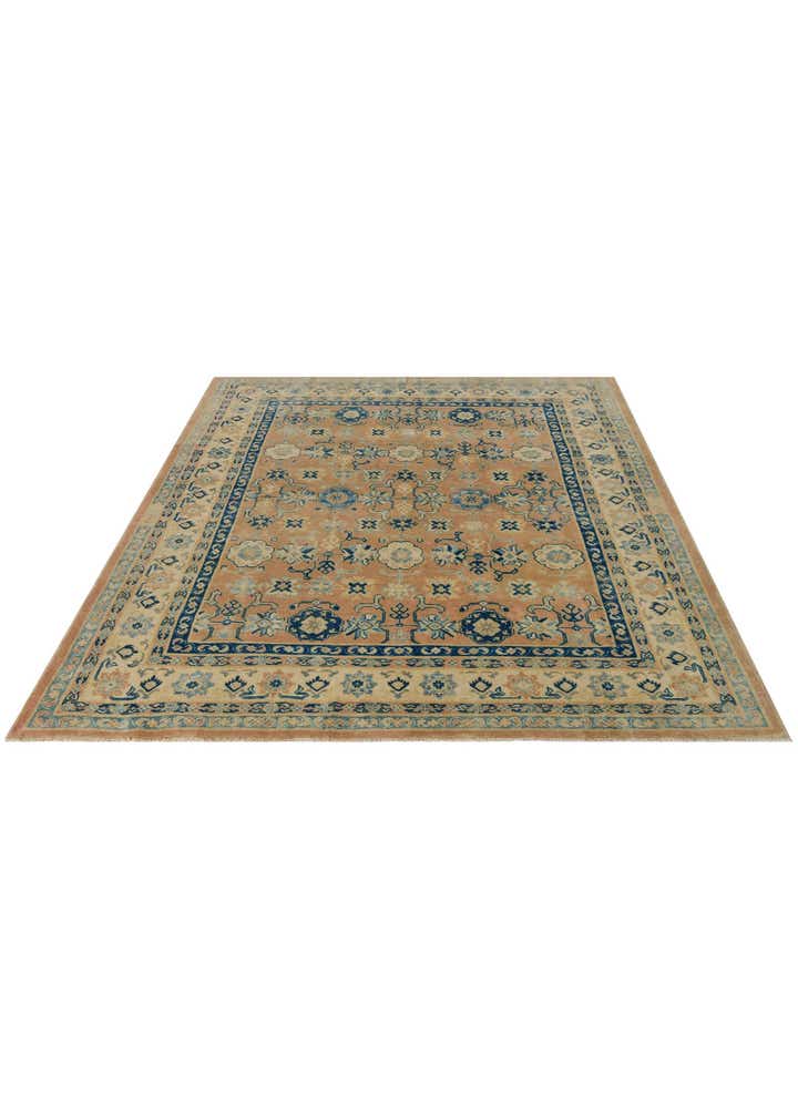 8' 2 x 9' 10 Hand Knotted Oushak Wool Rug