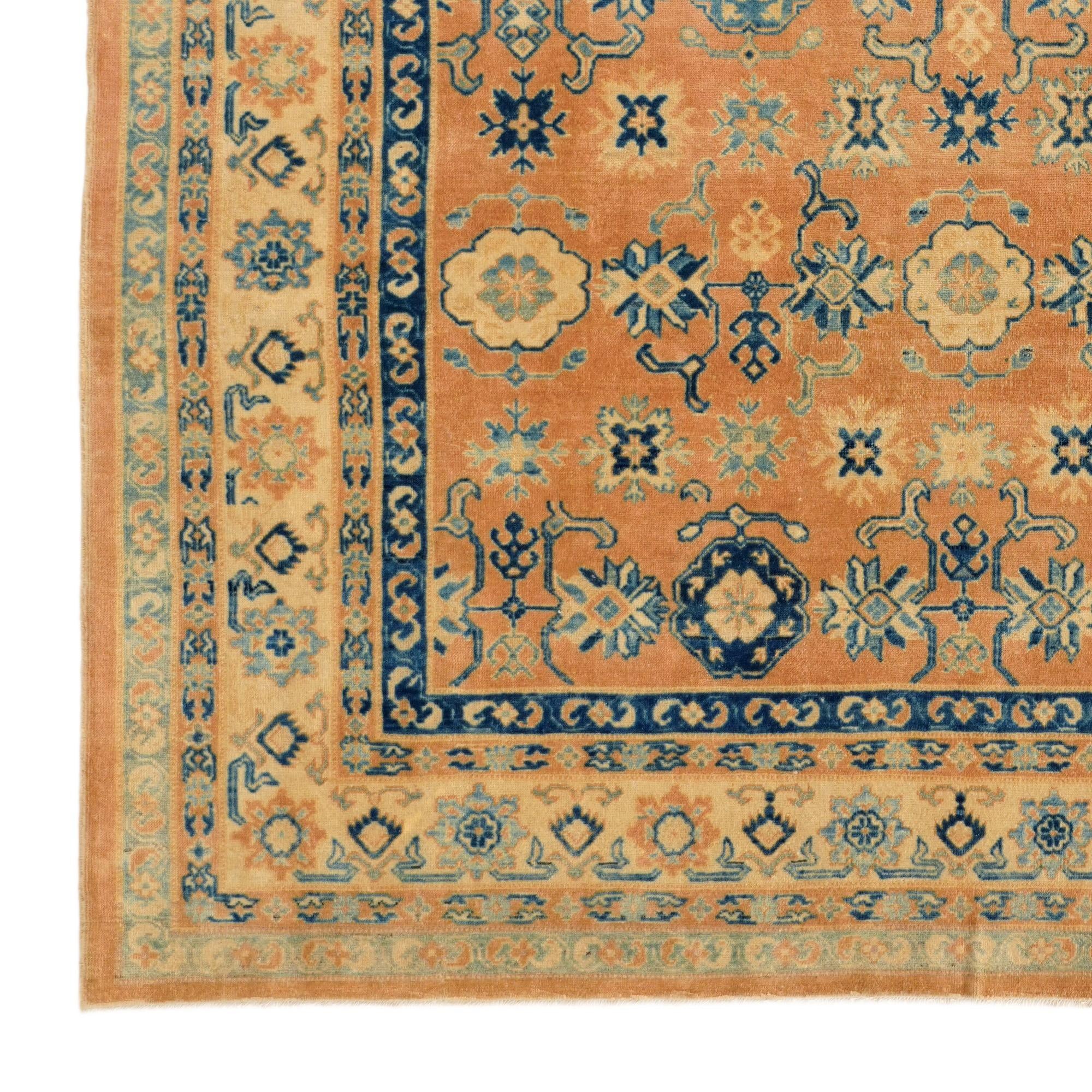 8' 2 x 9' 10 Hand Knotted Oushak Wool Rug