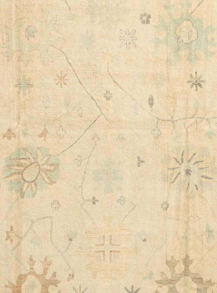 10' 5 x 13' 11 Hand Knotted Oushak Wool Rug