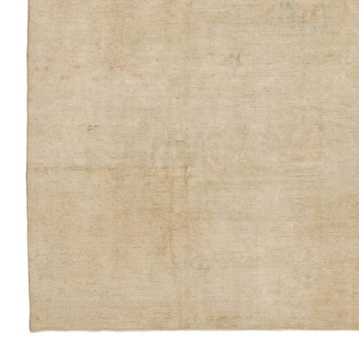 Detail image of 8' 11 x 13' 2 Hand Knotted Oushak Wool Rug