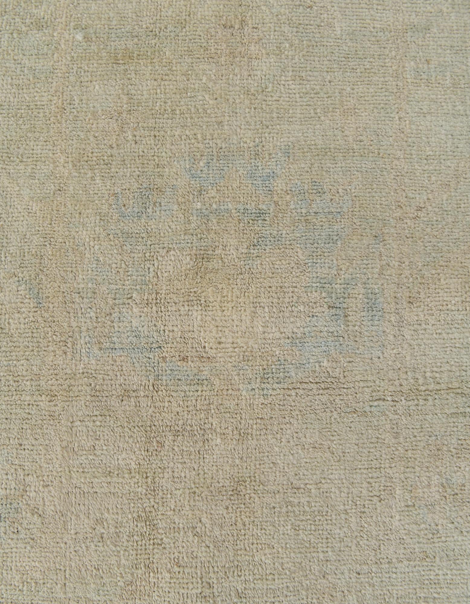 8' 11 x 13' 2 Hand Knotted Oushak Wool Rug