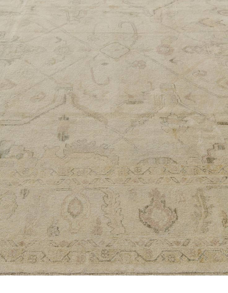Detail image of 9' 2 x 11' 11  Hand Knotted Oushak Wool Rug