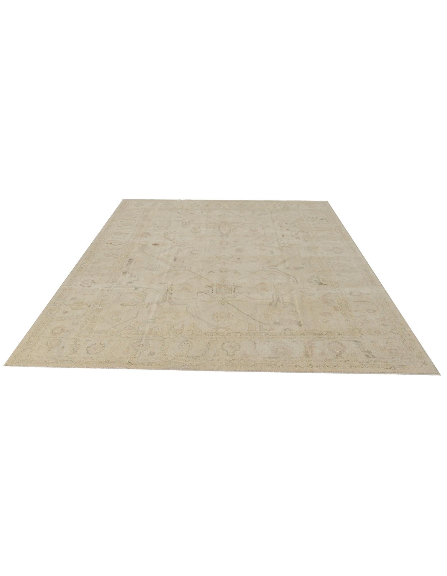 9' 2 x 11' 11 Hand Knotted Oushak Wool Rug