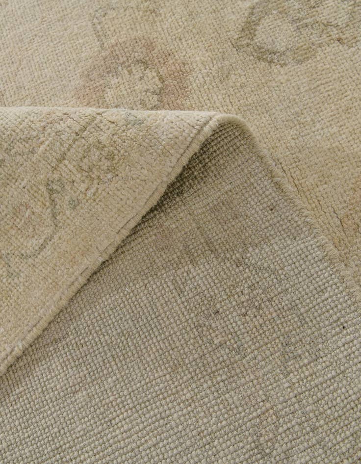 Detail image of 9' 2 x 11' 11 Hand Knotted Oushak Wool Rug