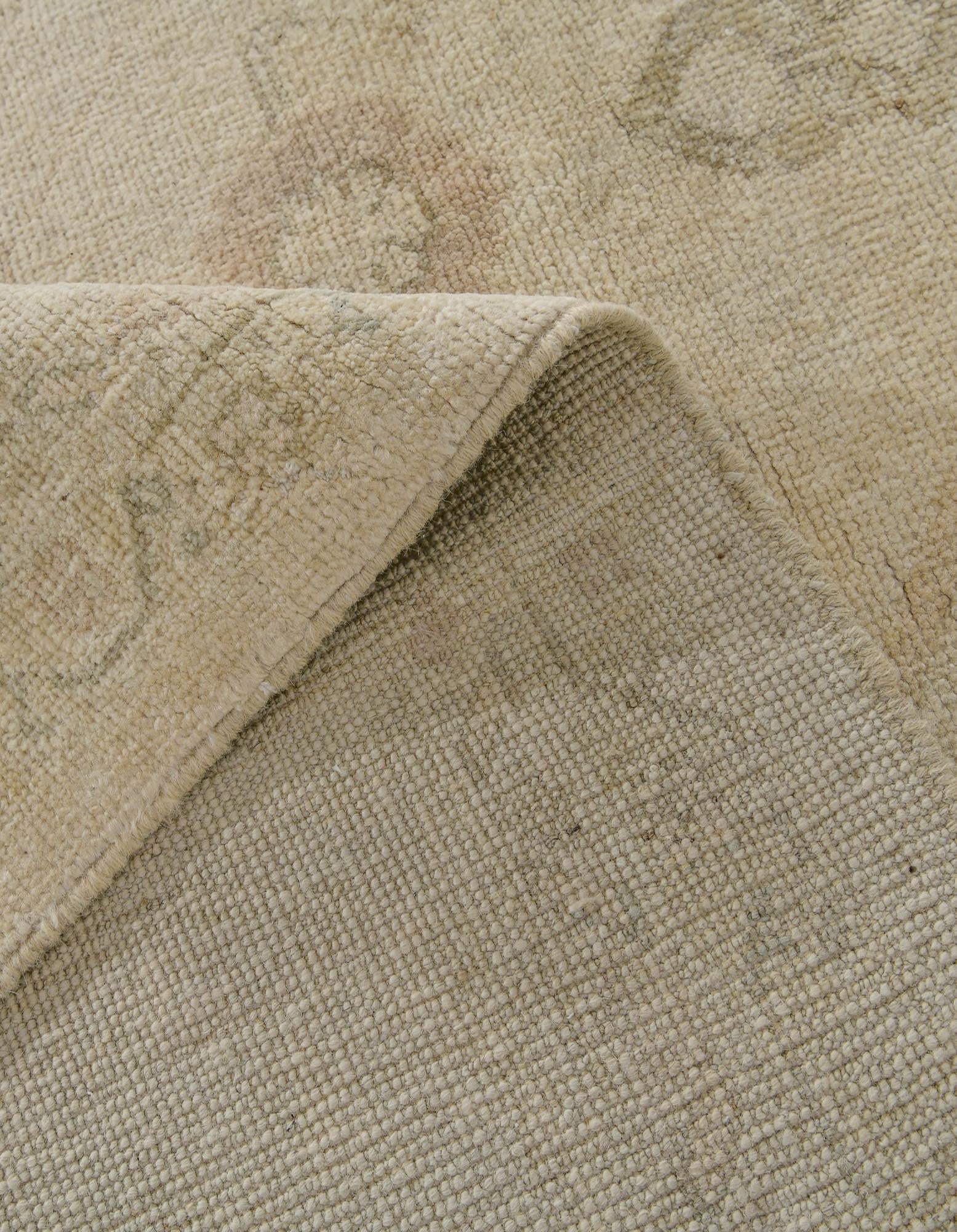 9' 2 x 11' 11 Hand Knotted Oushak Wool Rug