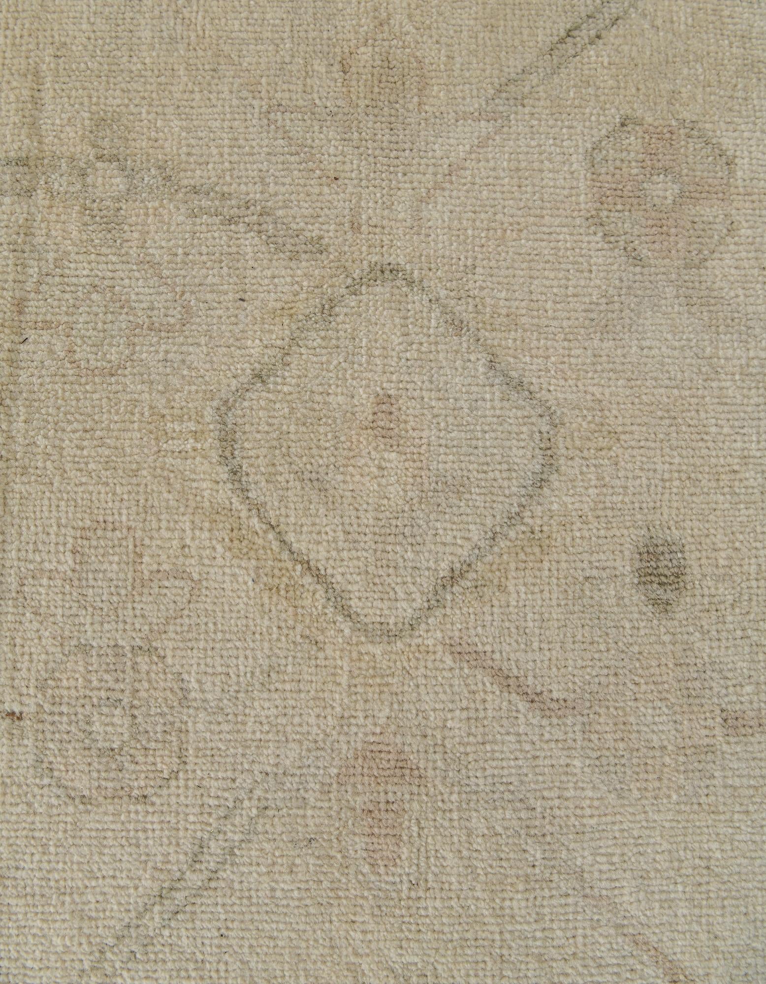9' 2 x 11' 11 Hand Knotted Oushak Wool Rug