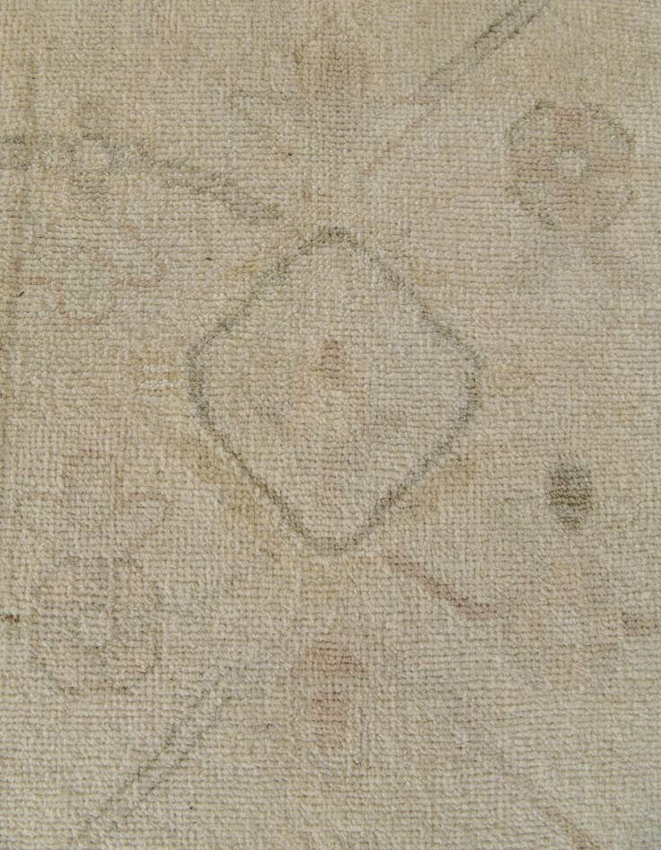 Detail image of 9' 2 x 11' 11  Hand Knotted Oushak Wool Rug