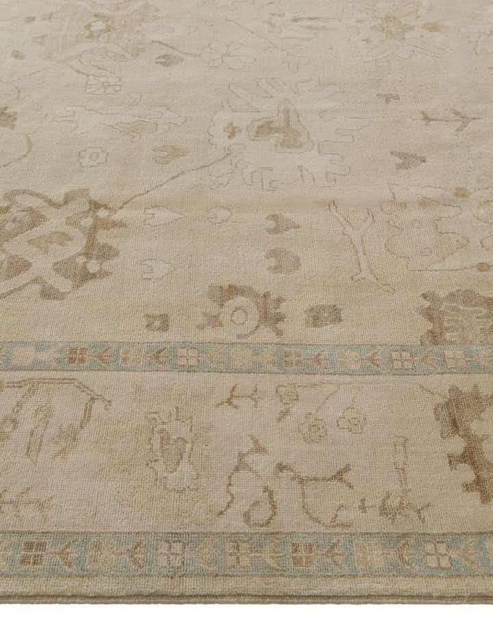 8' 3 x 9' 10 Hand Knotted Oushak Wool Rug