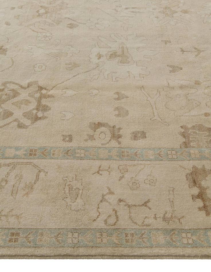 Detail image of 8' 3 x 9' 10 Hand Knotted Oushak Wool Rug
