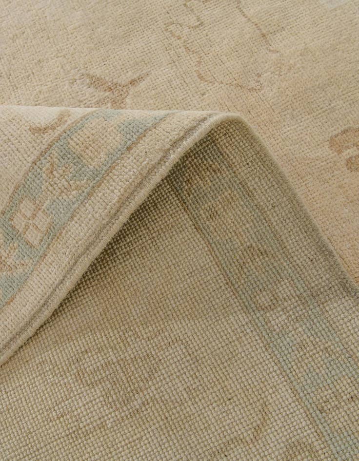 Detail image of 8' 3 x 9' 10 Hand Knotted Oushak Wool Rug