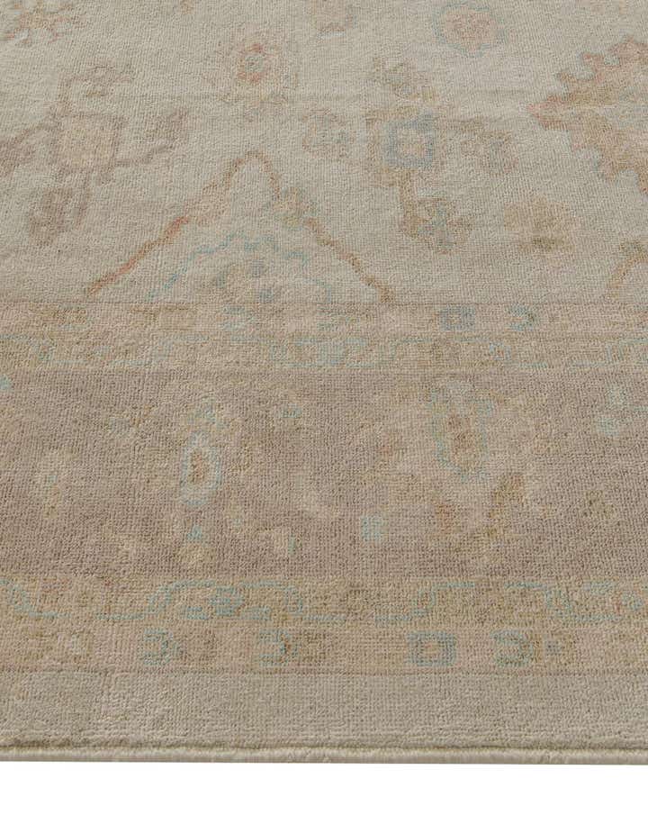 9' 2 x 11' 9 Hand Knotted Oushak Wool Rug