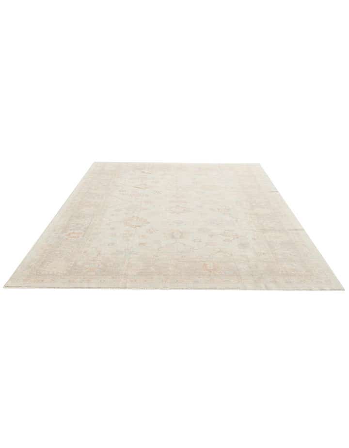 9' 2 x 11' 9 Hand Knotted Oushak Wool Rug