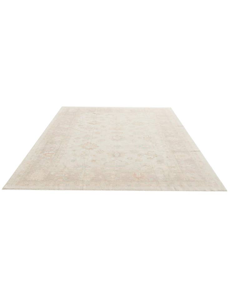 Detail image of 9' 2 x 11' 9 Hand Knotted Oushak Wool Rug